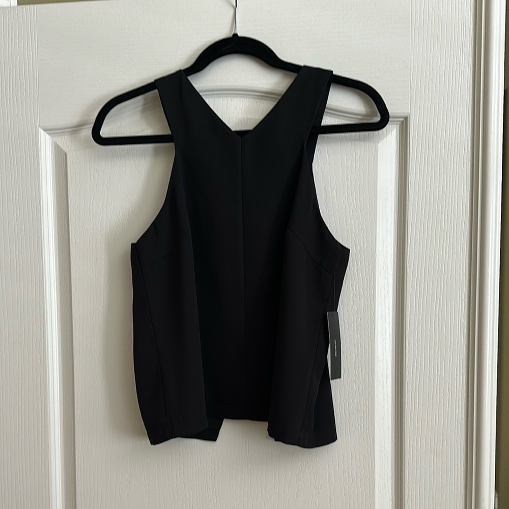 Lulus Party Time Black Sleeveless Top - Size Medium